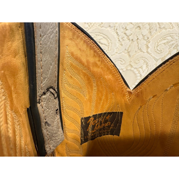 Vintage Black Label Tony Lama Cowboy Boots size 7 B women’s size 8 1/2 - Picture 9 of 10